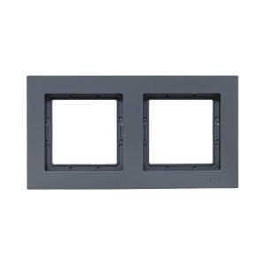 2 - местная рамка, IP44, графит, пластик Эпика EKF UP1-FPG-02-44