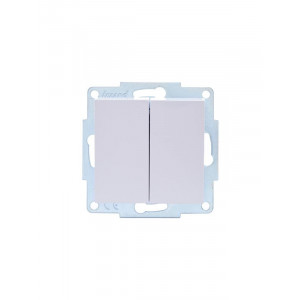Выключатель 2-кл. СП Vesna механизм бел. 742-0288-101