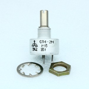 СП4-2Ма 1 А 2-20     2.2К, Резистор переменный подстроечный непроволочный 2.2кОм 1Вт