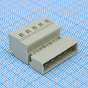 8EDGKR-5.0-05P-11-01A(H), Разъемный клеммный блок серия 8EDGKR шаг 5.0мм 05 контакт(-ов)