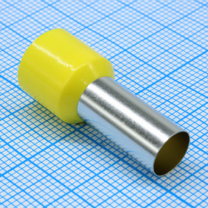 Наконечник штыревой втулочный изолированный НШВИ 25-16, Наконечник штыревой втулочный изолированный одинарный 