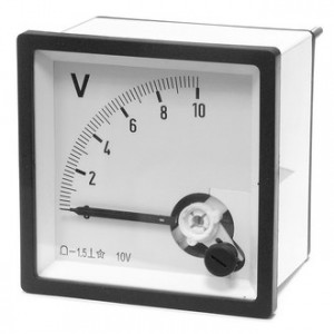 Вольтметр   10В   (72Х72), Измерительная головка DCV 10V вертикального положения, класс точности 1,5