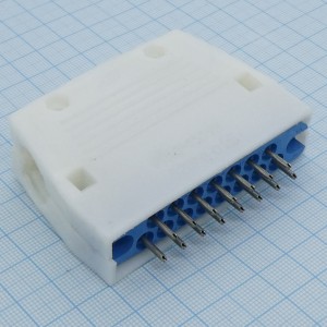 РП10-15 ЛУН П-О вилка с/к, Соединитель  низкочастотный, прямоугольный, внутреннего монтажа