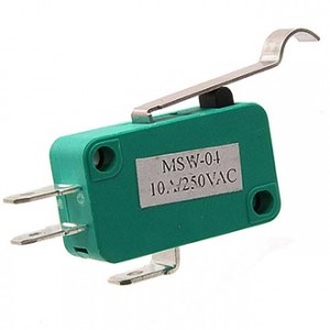 MSW-04 ON-ON, Микропереключатель с лапкой с изгибом 24мм ON-(ON) (5A 125/250VAC) SPDT 3P