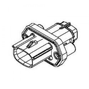 19436-0214, Автомобильные разъемы 2CKT SLD PNL MT PLUG W/GASKET 8AWG