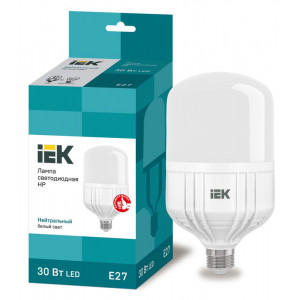 Лампа светодиодная HP 30Вт 4000К нейтр. бел. E27 230В LLE-HP-30-230-40-E27