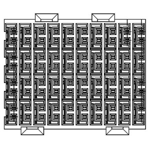 500-080-225-A02, Жесткие метрические разъемы ZD Connector, Female, R/A, 4 Pair