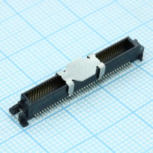 550910874, Соединитель плата-плата шаг 0.635мм, вилка, высота от 6 до 12мм, ширина 6,4мм, 80 контактов