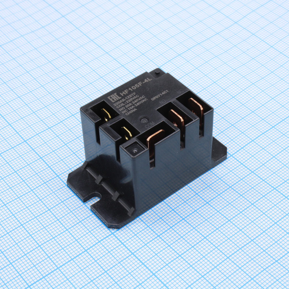 Изображение товара Силовое реле HF105F-4L/220AK-1ZSTF на 20 А для 220 В AC