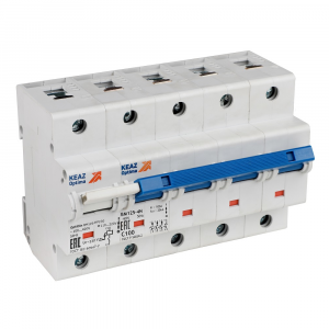 Выключатель автоматический модульный с независимым расцепителем OptiDin BM125-4ND100-НР-14In-УХЛ3