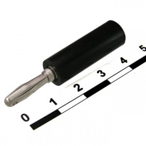 10-0070 F BLACK, Штекер 10-0070 f черный, винтовое крепление