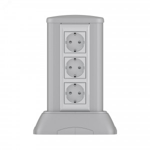 Миниколонна алюминиевая, 0.25м, цвет темно-серебристый металлик 19524