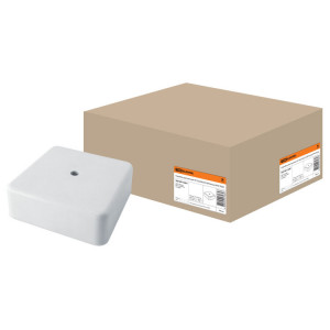 SQ1401-0201 Коробка распаячная КР 50х50х20 ОП белая IP40 TDM (кр.192шт)