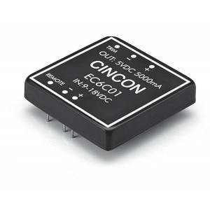 EC6C02, Преобразователи постоянного тока в постоянный с изоляцией DC-DC Converter, 25 to 30 Watt, 2:1 Input Range, 9-18VDC Input, 12VDC Output