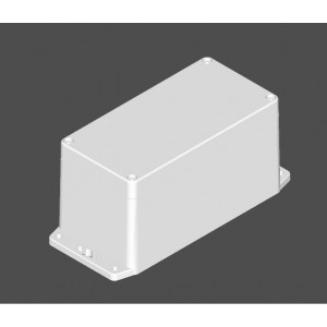 G369MF, Герметичный корпус из прочного ABS пластика с фланцем, IP65, темно-серый