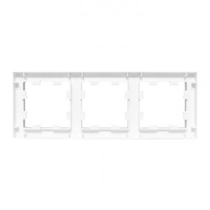 3 - местная рамка, белая, пластик Эпика EKF UP1-FPW-03