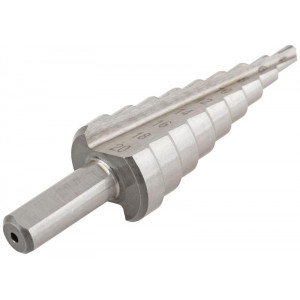 Сверло ступенчатое HSS (Р6М5) по металлу, 9 ступеней, 4-20 мм 36395