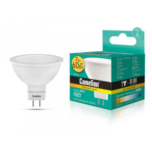 Лампа светодиодная LED7 JCDR/830/GU5.3 7Вт рефлектор матовая 3000К тепл. бел. GU5.3 490лм 170-265В 11656