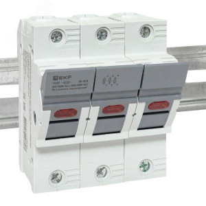 Предохранитель-разъединитель DF 14х51 3Р (тип ПВЦ) EKF