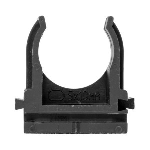 Крепеж-клипса для ручного монтажа d20 мм (10 шт) черная EKF-Plast