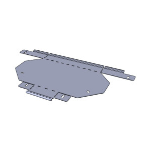 Угол 90 град. горизонтальный 80x400 мм (плоский) EKF g9080400-FL