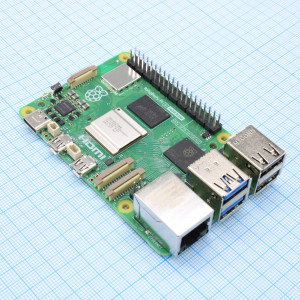 Raspberry Pi 5 16GB, Микрокомпьютер одноплатный Raspberry Pi 5 на основе ARM Cortex-A76 4 ядра, ОЗУ 16 Гб