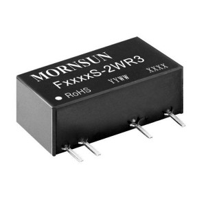 F1524S-2WR3, Преобразователь DC/DC 2 Вт, вход 15 VDC, выход 24 VDC, 0,083 A, SIP на плату