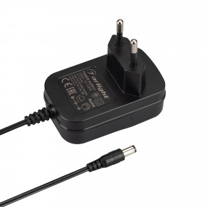 Блок питания ARDV-18-12BW (12V, 1.5A, 18W) 034281, Сетевой адаптер с гальванической развязкой для светодиодных изделий. Входное напряжение 100-240 VAC. Выходные параметры: 12 В, 1.5 А, 18 Вт. Негерметичный пластиковый корпус IP 20. Габаритные размеры длина 69 мм, ширина 43 мм, высота 28 мм (размер без вил