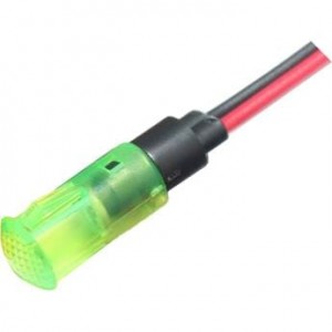 FL1P-8QW-2-G24V, Светодиодные панельные индикаторы LED GRN 8MM SNAP 24VAC/DC