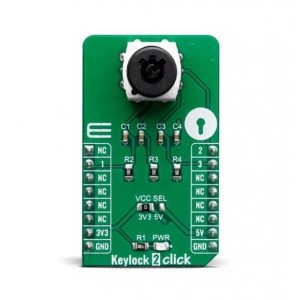 MIKROE-3471, Дочерние и отладочные платы Keylock 2 Click
