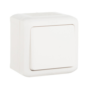 Кнопка 6A 1клав IP44 БЕЛ 782305