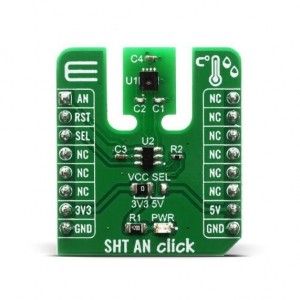 MIKROE-3984, Инструменты разработки температурного датчика SHT AN Click