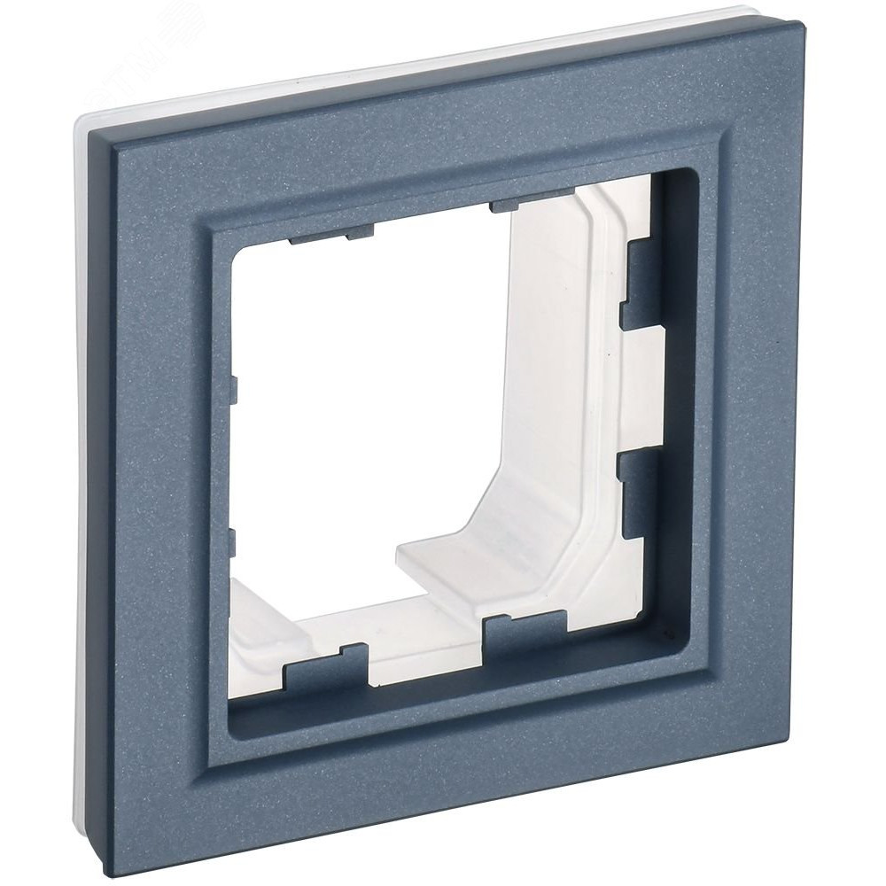Изображение товара Рамка 1-местная IP44 для электросовметчиков и светильников серый BRITE IEK