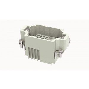 Вилочная контактная вставка DK-8/24-MC, Вилочная контактная вставка, обжимная фиксация, 8/24 полюсов + PE, типоразмер 10B, 400V/250V, 16/10A, (обжимные контакты поставляются отдельно)