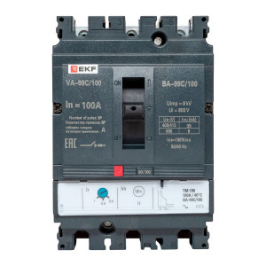 Выключатель автоматический 3п 100/100А 36кА ВА-99C Compact NS PROxima mccb99C-100-100
