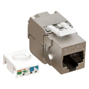 Модуль Keystone TERACOM CS Cat.6A экранированный STP 110 IDC 180 градусов самозажимной (Toolless) TRCS-KSTN-T180D-6ASTP