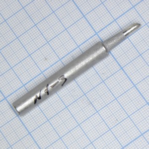 N1-3, Жало паяльное многослойное долговечное для паяльников серии ZD-70DB/70D, ZD-721N-25W/40W, диаметр 7,5мм, скошенный цилиндр 3,0мм