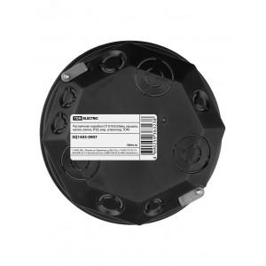 Распаячная коробка СП D103х50мм, крышка, метал. лапки, IP20, инд. штрихкод, SQ1403-0907