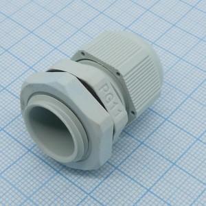 Кабельный ввод PG-11 серый, Кабель ввод, крепление на панель