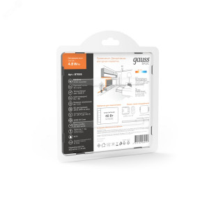Лента Basic LED 2835/60 12V 4,8W/m 312lm/m 3000K 8mm IP20 5m 1/100 BT005