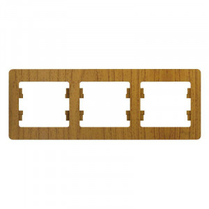 Рамка 3-м Glossa горизонт. дер. дуб SE GSL000503