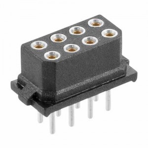 M80-8500842, Проводные клеммы и зажимы 4+4 POS DIL FEMALE VERT TIN