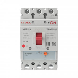 Выключатель автоматический MGS160 3P 64-80A 36kA YON MGS160N-3TAMF0080