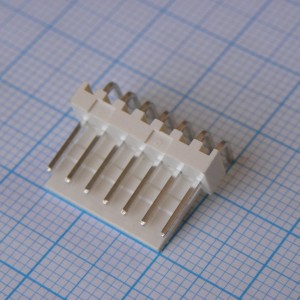 DS1070-7MRV6A, Разъем типа провод-плата, вилка угловая, шаг 2.54 мм, 7 контактов.