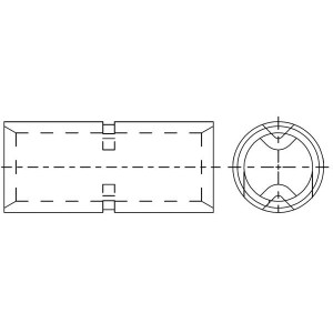 19215-0045, Клеммы BUTT SPLICE 4 AWG VERSAKRIMP