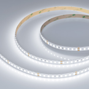 Лента ULTRA-C126-10mm 24V White6000 (14.4 W/m, IP20, 5630, 5m) 040218, Светодиодная лента ULTRA-C126, открытая IP20. Светодиоды 5630, 126 шт/м (630 шт на 5 м), белая плата, ширина 10 мм, скотч 3M. Цвет БЕЛЫЙ 6000 K, цветопередача CRI>80, угол 120°. Питание 24 В, мощность 14.4 Вт/м (72 Вт на 5 м). Размеры 5000x10x1.4 мм. Мин.