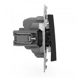 Выключатель 2-кл. СП Pixel 10А IP20 механизм карбон TKE-PX-V2-C14