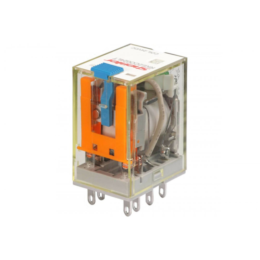 Изображение товара Миниатюрное реле общего назначения RKE2CO024LTA 24VDC 7А с тестовой кнопкой