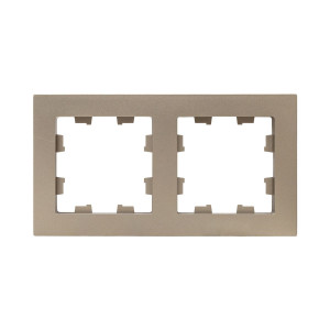 2 - местная рамка, шампань, пластик Эпика EKF UP1-FPC-02