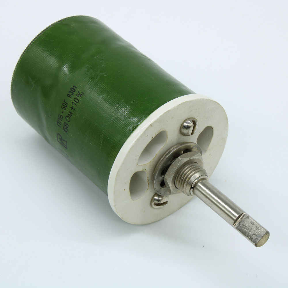 Изображение товара Резистор переменный проволочный ППБ-50Г 68 Ом 50 Вт